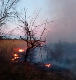В Икрянинском районе произошли два пожара из-за неосторожного обращения с огнём