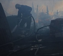 В Икрянинском районе произошёл пожар в бане