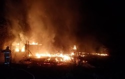 В Икрянинском районе горели дачи