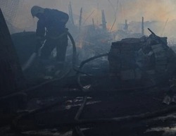 В Икрянинском районе потушили крупный пожар